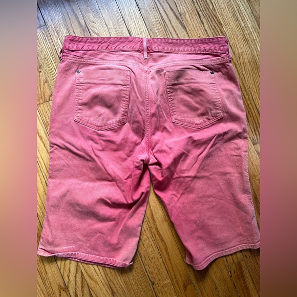 Red stone washed Eddie Bauer Bermuda shorts - Picture 4 of 4